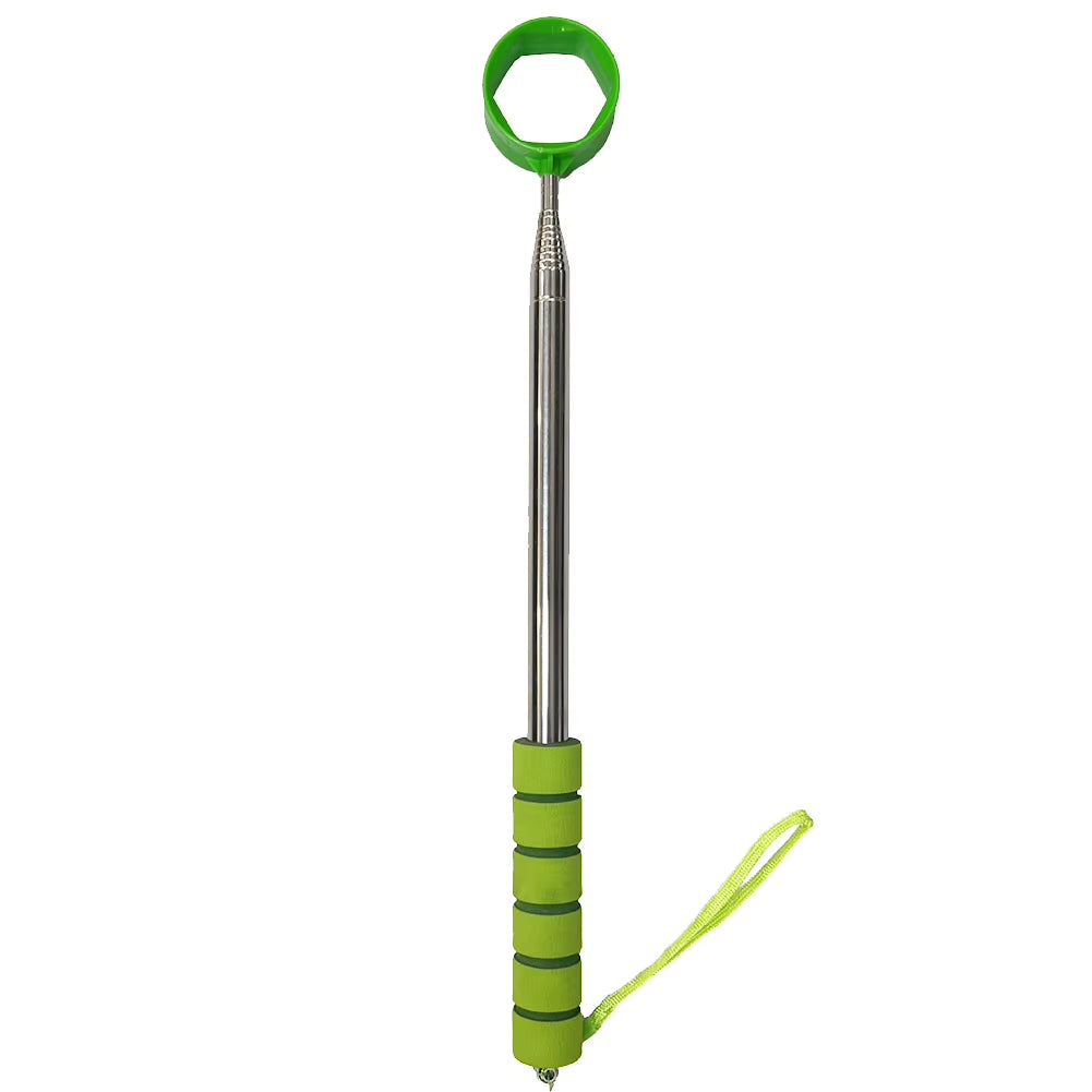 8.86 FT Stainless Ball Retriever Tool Telescopic Golf Ball Retriever Non-Slip Handle Claw Sucker Tool Golf Accessories for Gift