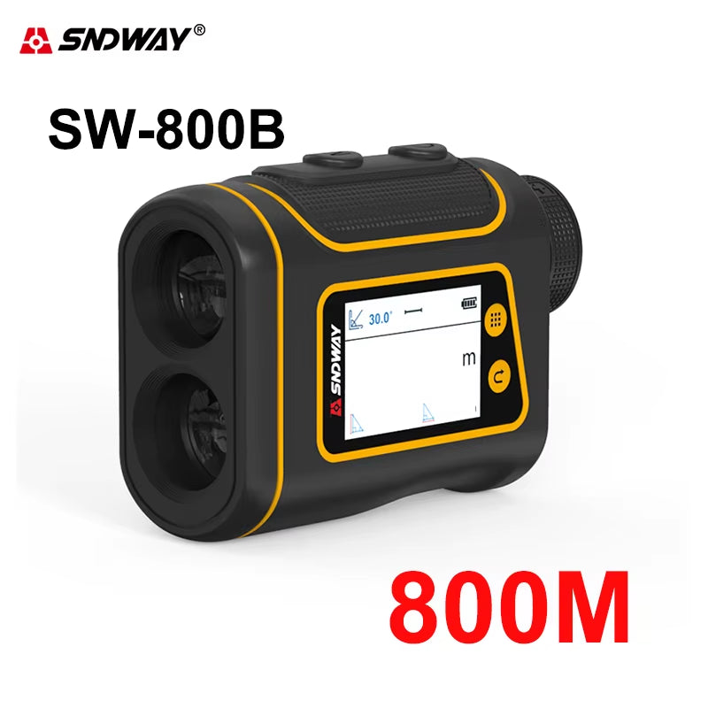SNDWAY Telescope Laser Range Finder Digital Distance Meter Hunting Monocular Golf Rangefinder LCD Display Roulette Tape Measure