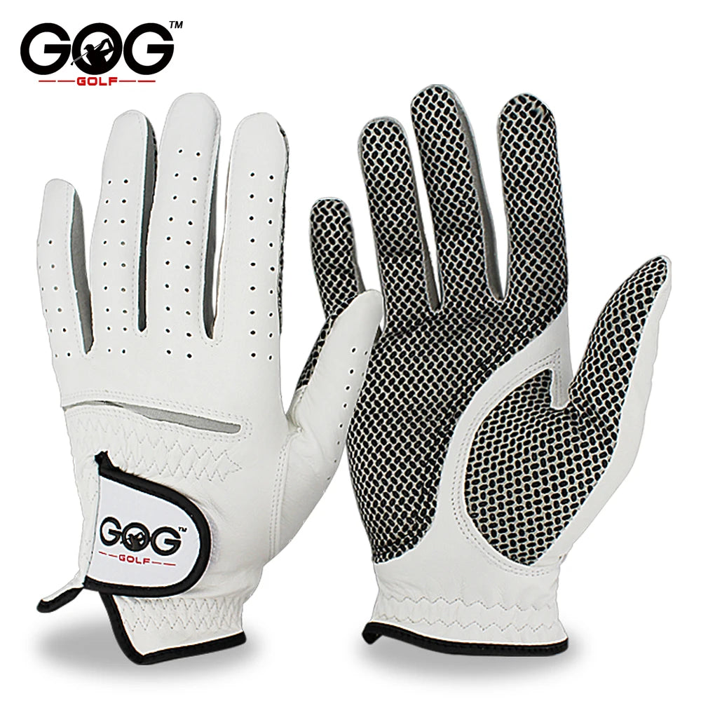 Pack 1 Pcs Golf Gloves Men'S Left/Right Hand Soft Breathable Pure Sheepskin with Anti-Slip Granules Golf Gloves Golf Men