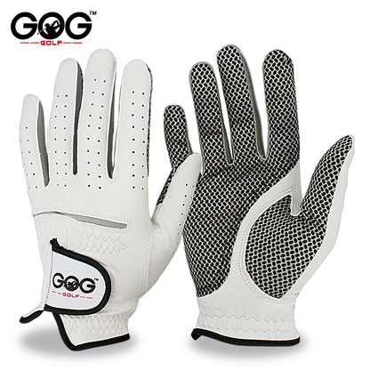Pack 1 Pcs Golf Gloves Men'S Left/Right Hand Soft Breathable Pure Sheepskin with Anti-Slip Granules Golf Gloves Golf Men