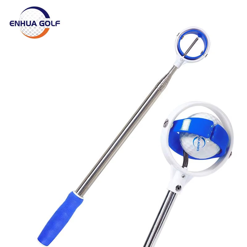 Golf Ball Pick up Tools Telescopic Golf Ball Retriever Retracted Automatic Locking Scoop Picker Golf Ball Catcher 6FT/9FT