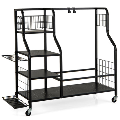 5-In-1 Golf Bag Storage Organizer with Storage Basket