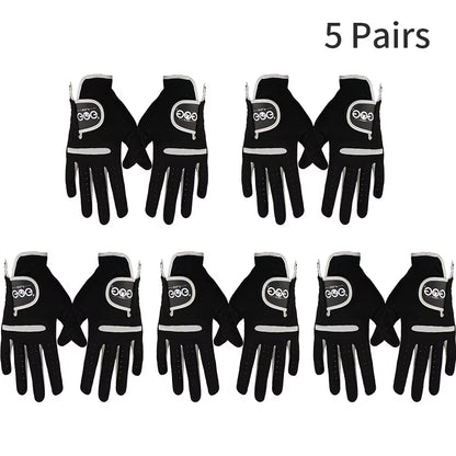 1 Pcs Men'S Golf Glove Left Hand Right Hand Micro Soft Fiber Breathable Golf Gloves Men Color Black Brand GOG