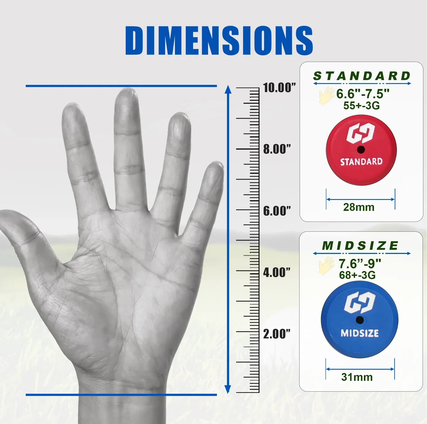 Geoleap Golf Club Grips Rubber Golf Grip,High Traction Golf Grips 13Pcs