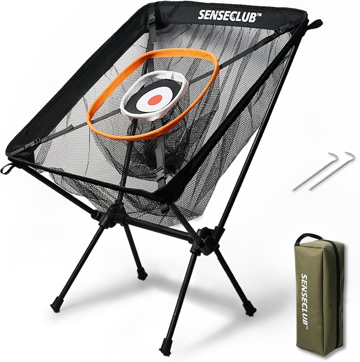 Golf Chipping Net & Driving Net, Backyard Golf Practice Net with Mat, Indoor Golf Training Target with Balls, Funny Golf Games Golf Gifts for Golfers