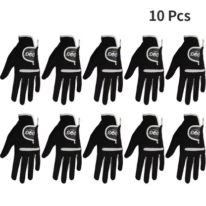 1 Pcs Men'S Golf Glove Left Hand Right Hand Micro Soft Fiber Breathable Golf Gloves Men Color Black Brand GOG