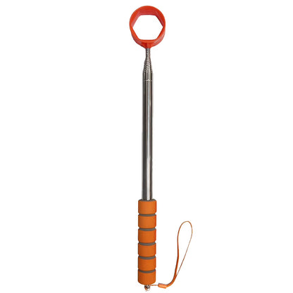 8.86 FT Stainless Ball Retriever Tool Telescopic Golf Ball Retriever Non-Slip Handle Claw Sucker Tool Golf Accessories for Gift