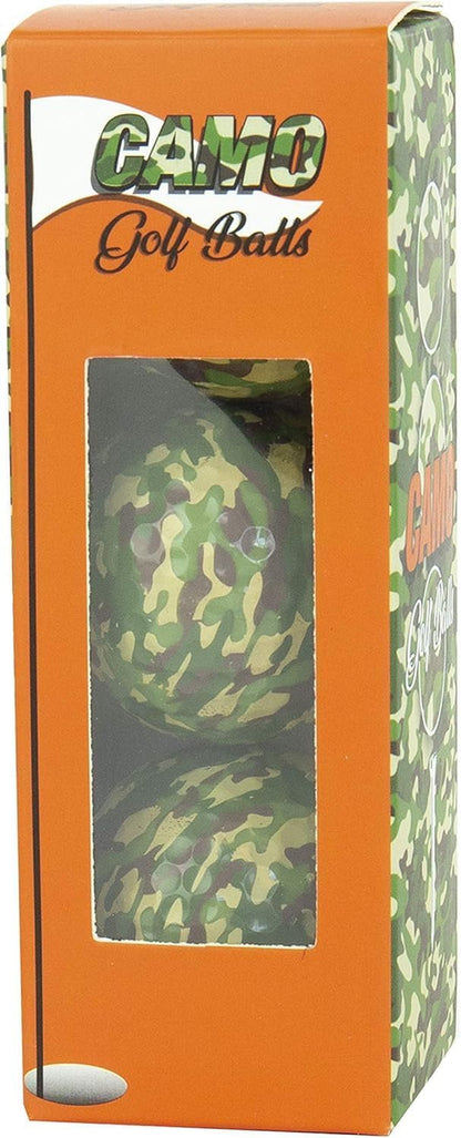 Gift Republic Camo Golf Balls 3-Pack Novelty Gift for Golfers Camouflage Gofl Ba