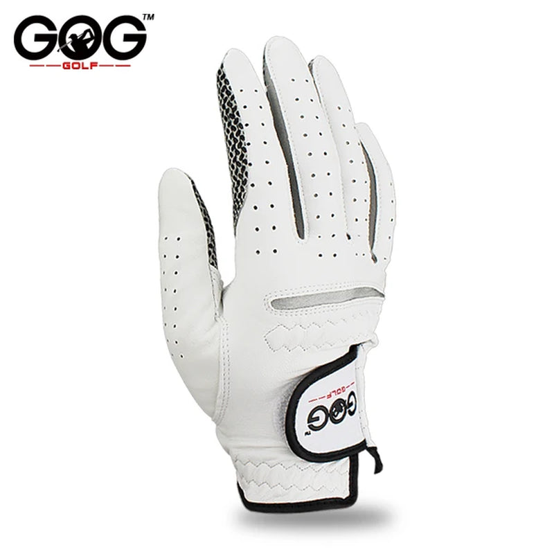 Pack 1 Pcs Golf Gloves Men'S Left/Right Hand Soft Breathable Pure Sheepskin with Anti-Slip Granules Golf Gloves Golf Men