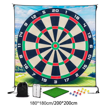 Golf Chipping Game Golf Game Mat with 12 Golf Balls Golf Stick Chip Game Chipping Golf Game Mat for Home Office