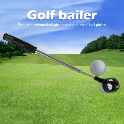 Golf Training Ball Retriever Stainless Steel Water Aids Equipment Outdoor Use Telescopic Picker for Yard Practice
