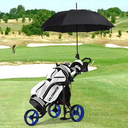 Golf Push Pull trolley with Storage Bag and Foot Brake
